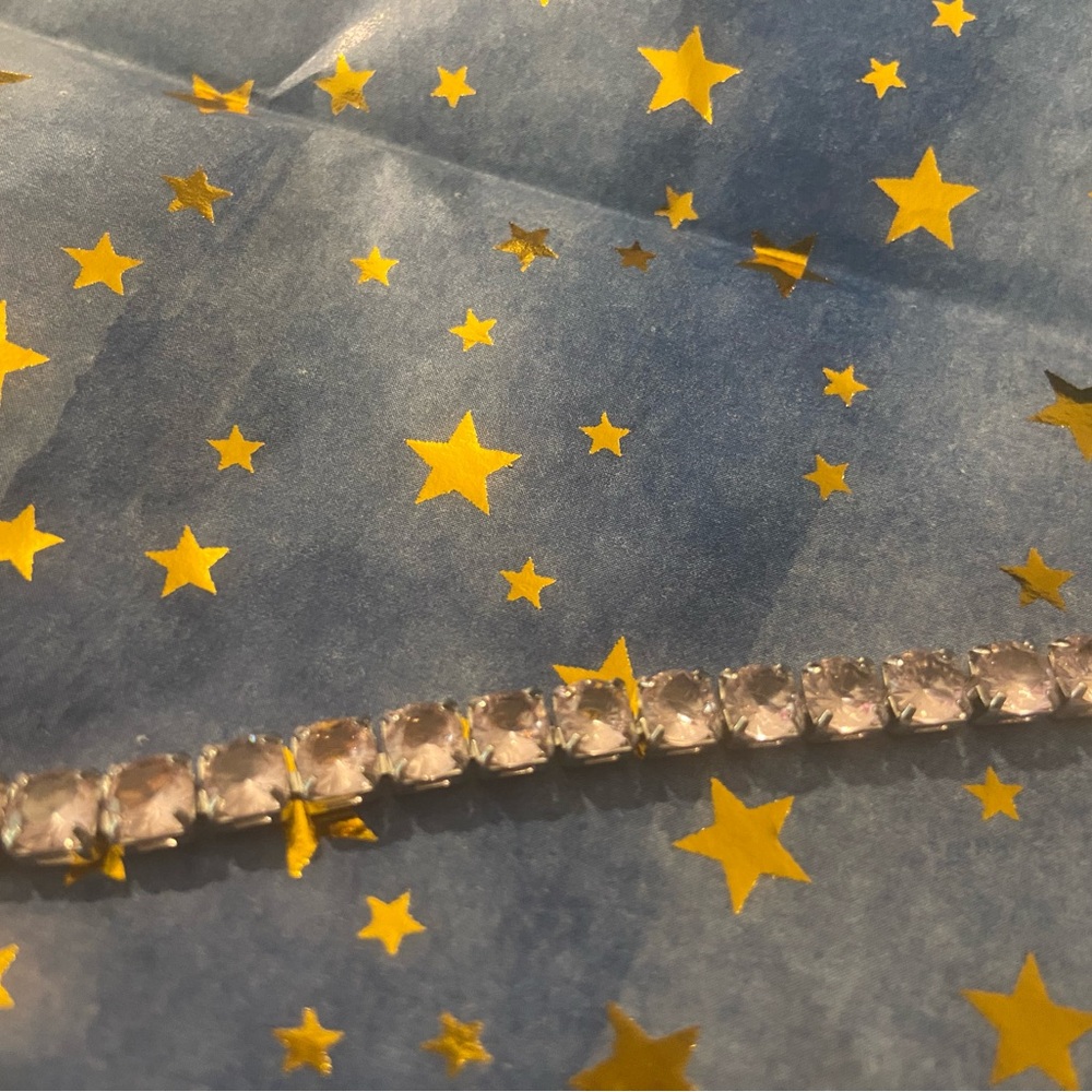 Elegant Pink Tennis Bracelet